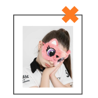 Slaapmasker kat koraal